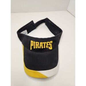 Pittsburgh Pirates Hat Cap Strap Back Visor MLB Baseball Black